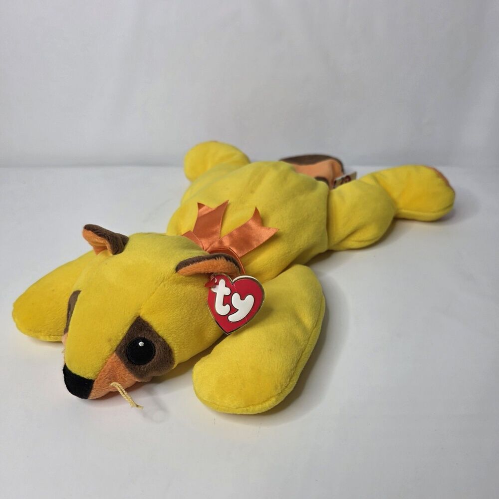 Ty Rusty The Raccoon Pillow Pals 16" Stuffed Animal Plush